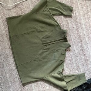 Avia Olive Green Cowl Neck Sweater